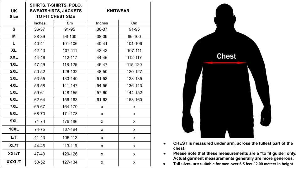 King Style Underwear Size Chart