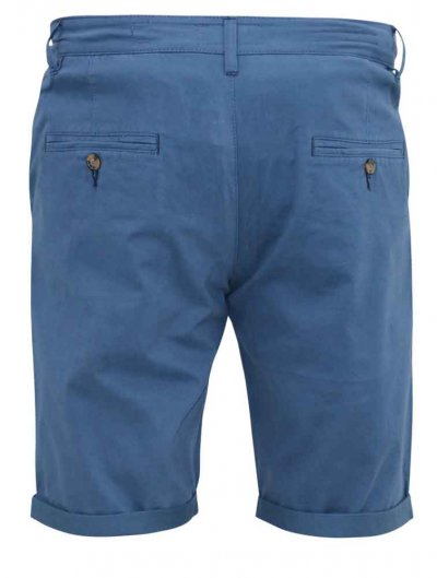 NELSON 1-D555 Stretch Chino Shorts-Blue-42