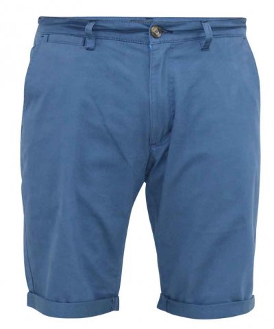 NELSON 1-D555 Stretch Chino Shorts-Blue-48