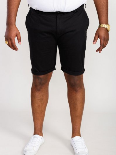 NELSON 2-D555 Stretch Chino Shorts-Black-42