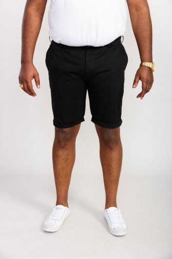 NELSON 2-D555 Stretch Chino Shorts-Black-42