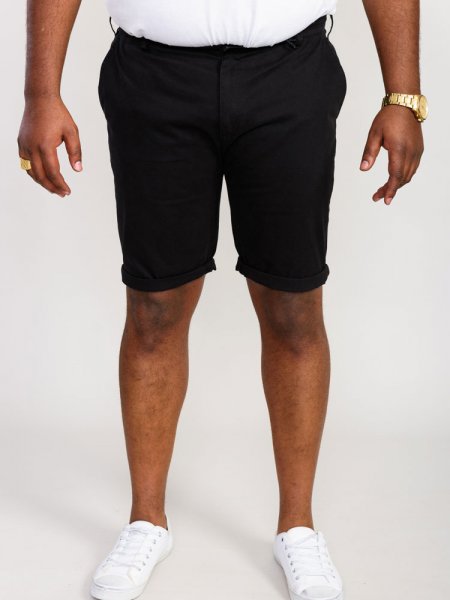 NELSON 2-D555 Stretch Chino Shorts-Black-44