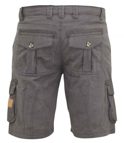MELTON-D555 Cotton Cargo Shorts-Dark Grey-48