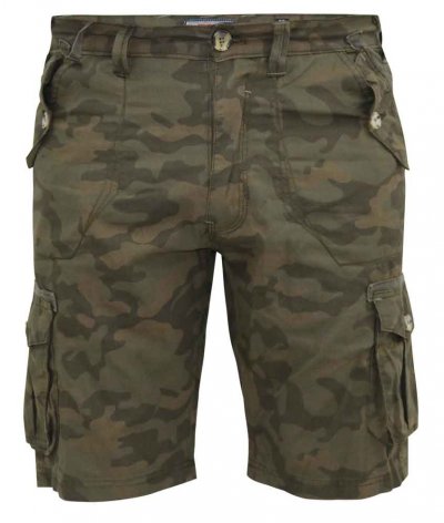 WOODBRIDGE-D555 Camo Cotton Cargo Shorts-Camo-42