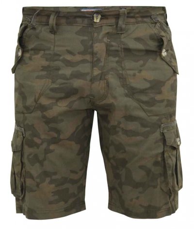 WOODBRIDGE-D555 Camo Cotton Cargo Shorts-Camo-54