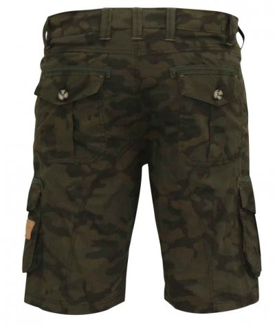 WOODBRIDGE-D555 Camo Cotton Cargo Shorts-Camo-54