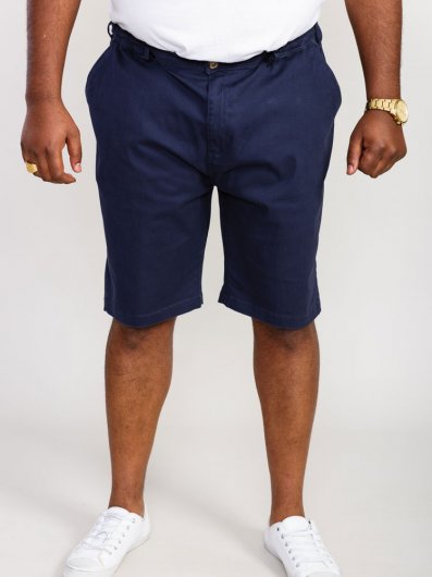 BUTLEY-D555 Full Elastic Stretch Short-Navy-6XL