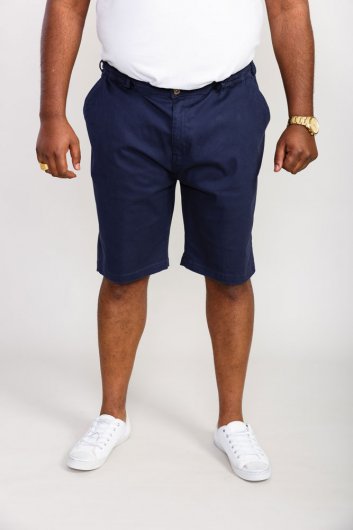 BUTLEY-D555 Full Elastic Stretch Short-Navy-6XL