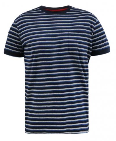 BEAMONT-D555 Jacquard Stripe T-Shirt-Kingsize Assorted Pack B-(3XL-6XL)