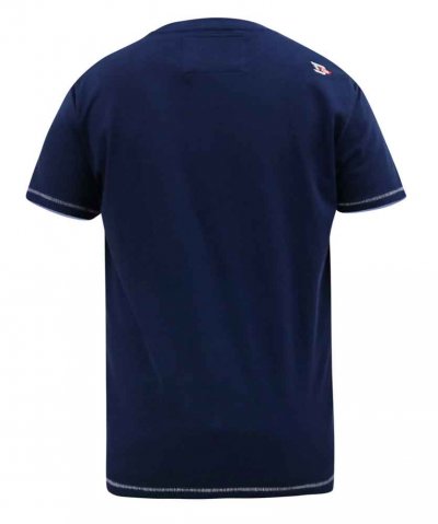 BRONTE-D555 All American Guitar Printed T-Shirt-Navy-5XL
