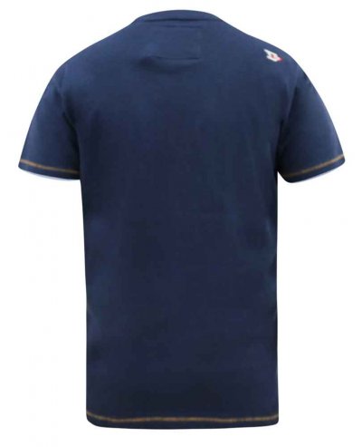 PRESTWICK-D555 Florida Floral Printed T-Shirt-Navy-6XL