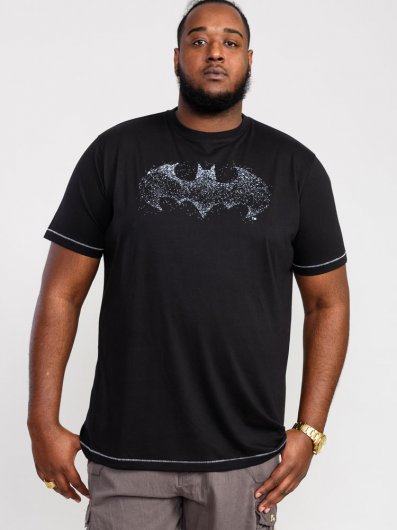 ROBIN-D555 Official Batman Printed Crew Neck T- Shirt-Black-3XL