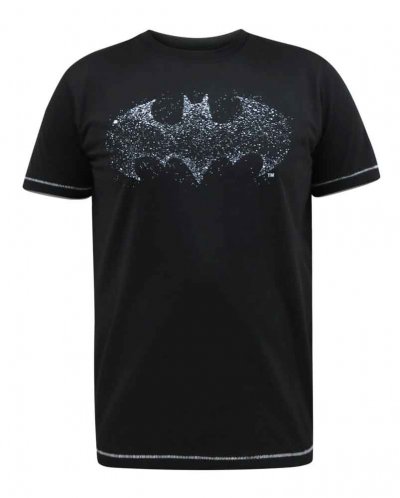 ROBIN-D555 Official Batman Printed Crew Neck T- Shirt-Black-3XL