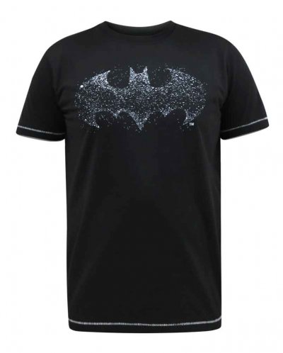ROBIN-D555 Official Batman Printed Crew Neck T- Shirt-Black-7XL