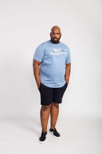NORFOLK-D555 Official Coca-Cola Beach Scene Printed T-Shirt-Kingsize Assorted Pack B-(3XL-6XL)