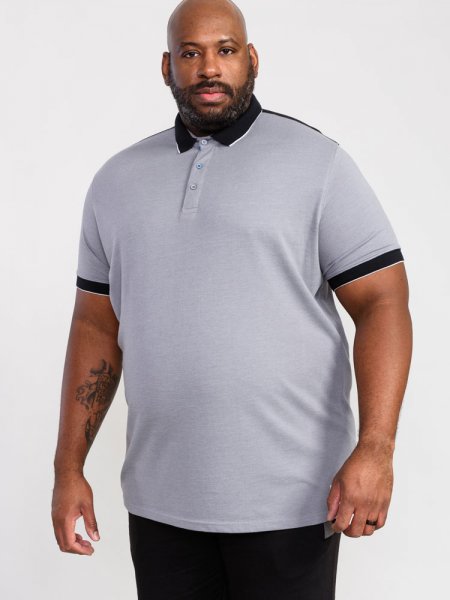 The Duke Clothing Co. - PRINSTEAD-D555 Pique Polo Shirt With Ribbed Coll...