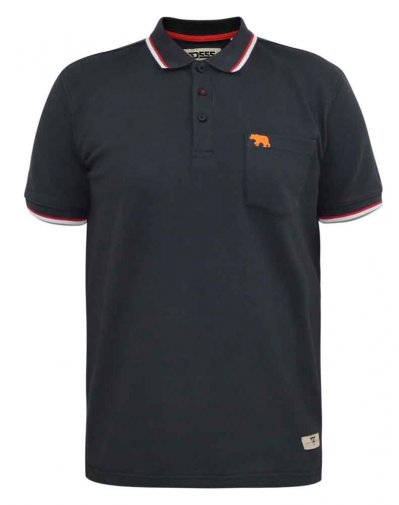 KIRBY-D555 Pique Polo With Two Colour Tipping And Patch Pocket-Kingsize Assorted Pack A-(2XL-5XL)