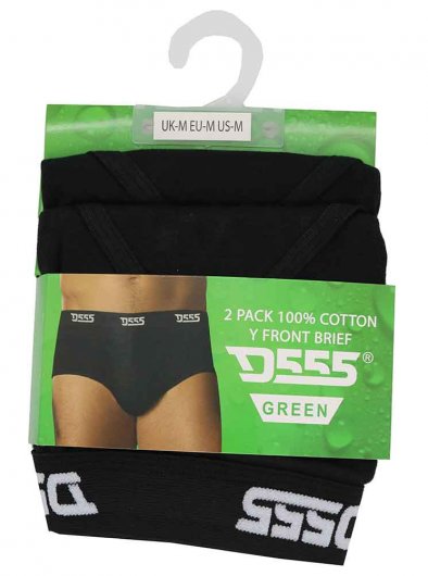 THOMPSON-D555 Pack Of 2 Y Front Cotton Briefs