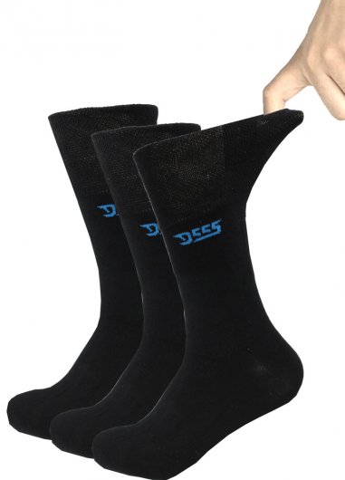 HAROLD-D555 Pack Of 3 Extra Wide Comfort Fit Socks