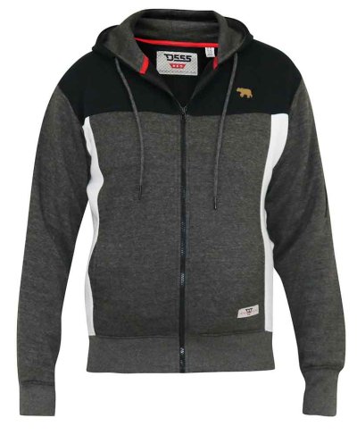 NATHAN-D555 Full Zip Hoody With Cut And Sew Detail-M