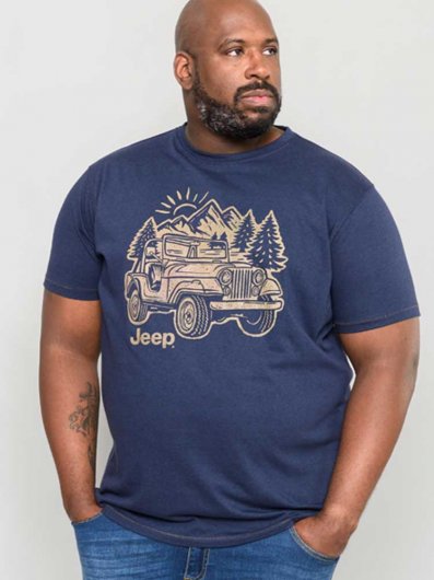 ARGENT-D555 Official Jeep Printed T-Shirt