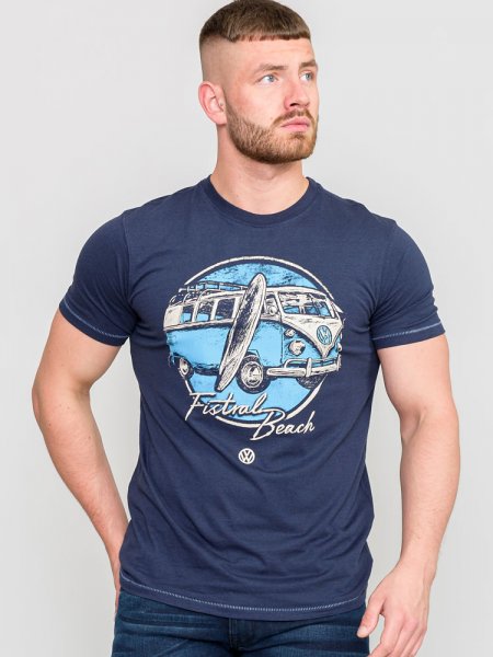 WINTERTON-D555 Official Vw Camper Van Printed T-Shirt