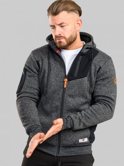 CROFTON-D555 Zip Through Hoody With Sherpa Lining