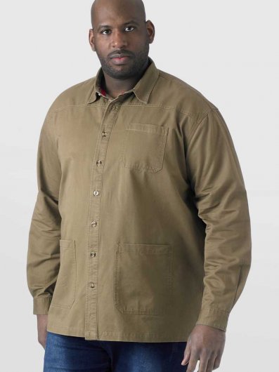 RAMSEY-D555 Heavy Twill Overshirt-2XL-5XL-A