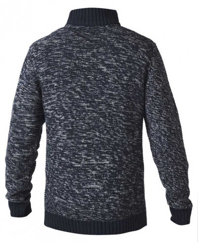 REMINGTON-D555 Zipper Neck Sweater With Woven Zipper Chest Pocket-S-XXL-Regular