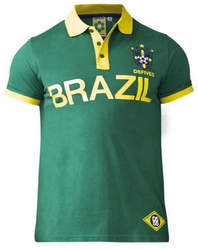 SILVA-D555 Brazil Football Polo Shirt