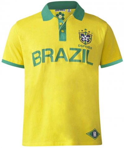 SILVA-D555 Brazil Football Polo Shirt
