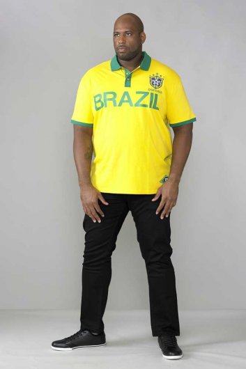 SILVA-D555 Brazil Football Polo Shirt