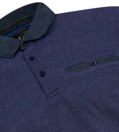 NEWCASTLE-D555 Pique Polo With Contrast Collar Colour And Open Cuffs-XL