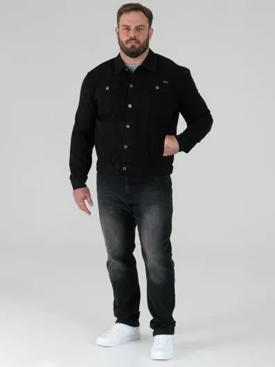 Dickies, Camicia da Lavoro a Maniche Lunghe da Uomo per Taglie Forti, Nero, S