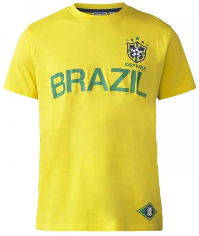 RICARDO-D555 Brazil Football T-Shirt-3XL-6XL-B