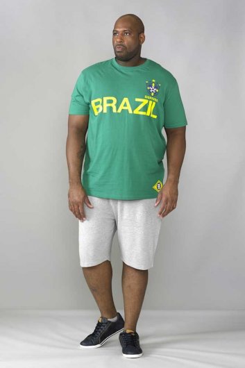 RICARDO-D555 Brazil Football T-Shirt-3XL-6XL-B