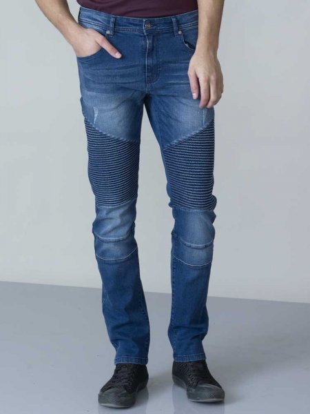 ABRAMS-D555 Couture Biker Style Jean