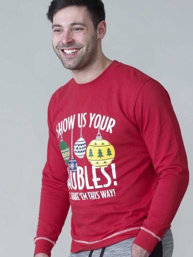 BAUBLES-D555 Baubles Christmas Sweatshirt-S-XXL - Regular-Assorted Sizes/Colours Pack