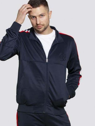 BROOKES-D555 Couture Zip Up Jacket With Taping Detail