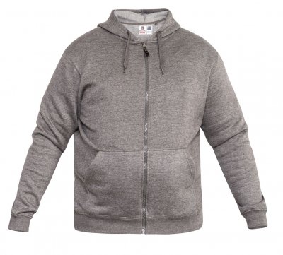 CANTOR - Rockford Heavy Weight Zip Through Hooded Sweatshirt -Black-7XL