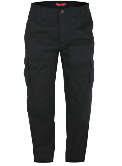ROBERT-D555 Peached And Washed Cotton Cargo Trousers