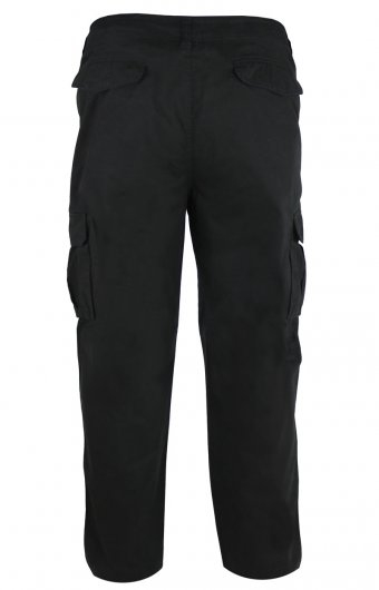 ROBERT-D555 Peached And Washed Cotton Cargo Trousers