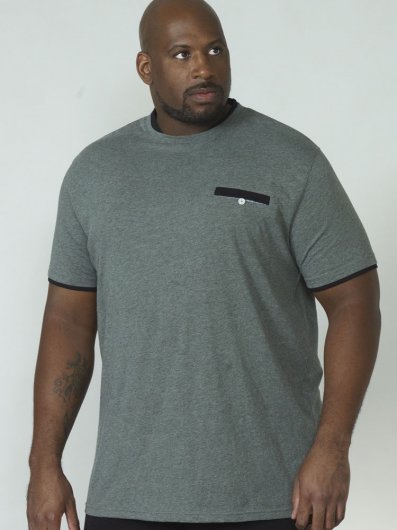 NELLY-1-D555 T-shirt With Double Layer On Neck and Pocket-2XL-5XL - Kingsize Pack A -Assorted Sizes/Colours Pack