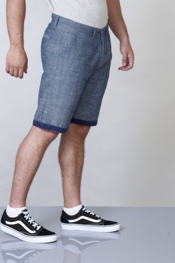 CLIFF-D555 Shorts With Side Pockets And Printed Turn Up Hem-Shorts 30-40-Assorted Sizes/Colours Pack