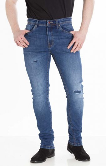 HAYDEN-D555 1959 Fit Stretch Jeans With Abrasions And Rips