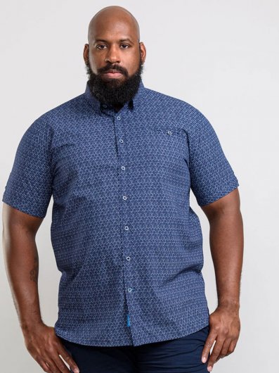 BARLOW-D555 Short Sleeve Shirt With AOP Print And Chest Print