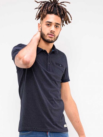 AUCKLAND-D555 Aop Jersey Polo Shirt With Chest Pocket