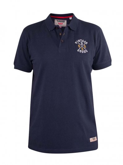 LEROY-D555 Pique Polo Shirt With Chest Embroidery
