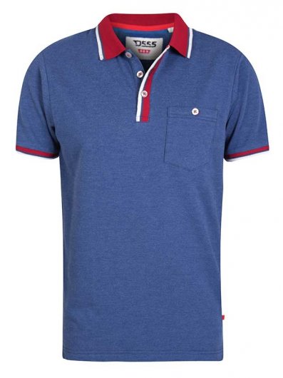 NIGEL-D555 Pique Polo With Contrast Collar and Chest Pocket-Assorted Sizes/Colours Pack-TALL