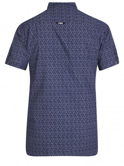 BARLOW-D555 Short Sleeve Shirt With AOP Print And Chest Print-S-XXL - Regular-DEAL